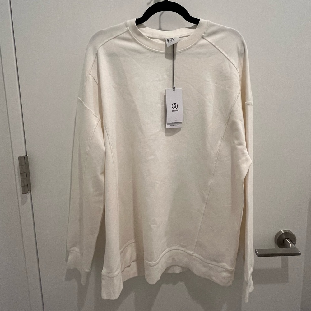 Bogner Men's Off-White Crewneck Sweater